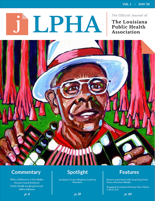 Journal of the Louisiana Public Health Association November 2020 Cover